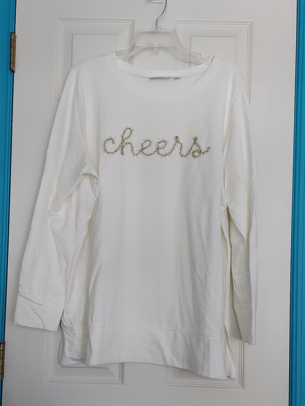 Belle By Kim Gravel Holiday Tunic Sweatshirt